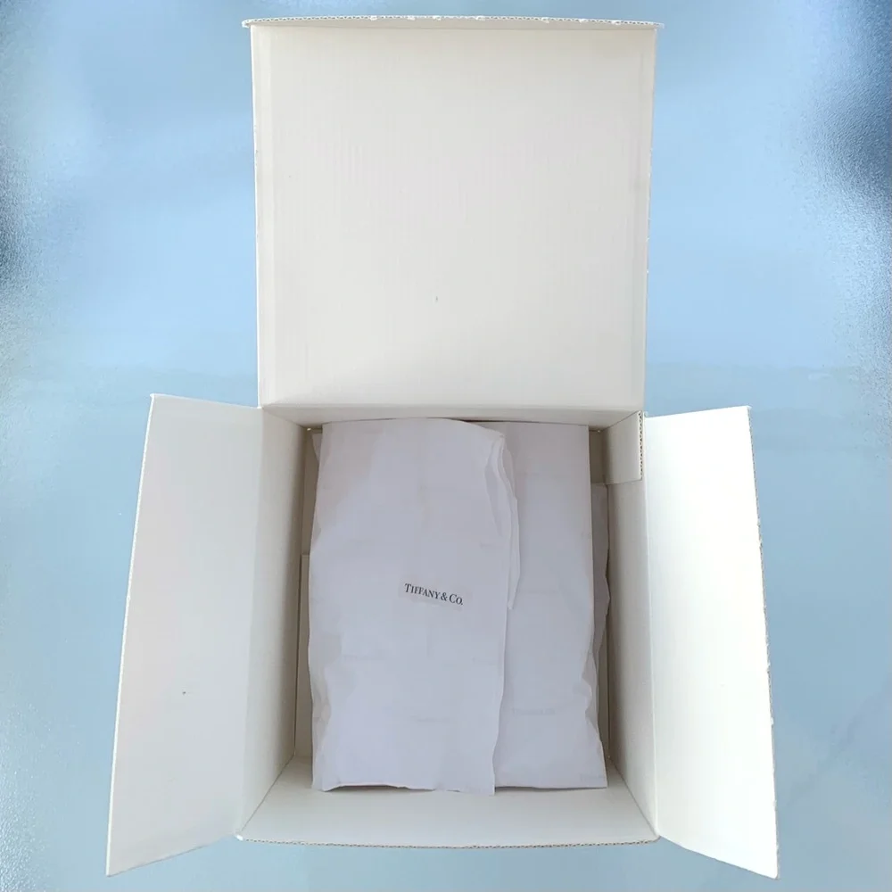 Tiffany & Co. Empty Cube Box No. 148 with Branded Tissue Paper